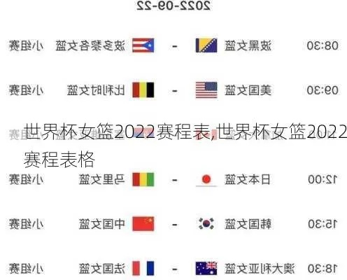 2022年中国女篮赛程时间表出炉（备战世界杯，这些比赛一定不能错过）