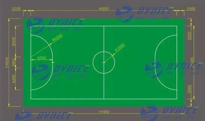 中学足球场地标准尺寸图详解，让你了解一目了然