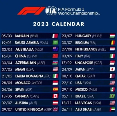 2019年f1方程式赛车比赛时间表-第3张图片-www.211178.com_果博福布斯