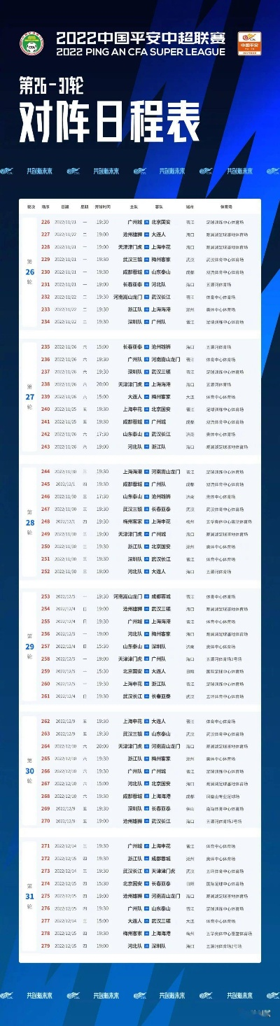 21年中超足球联赛赛程安排你不能错过的比赛时间表-第2张图片-www.211178.com_果博福布斯